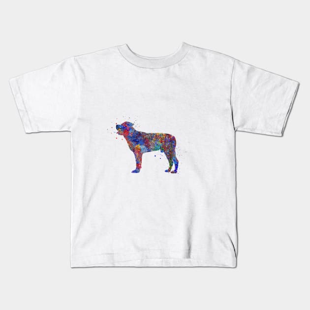 Rottweiler Kids T-Shirt by RosaliArt